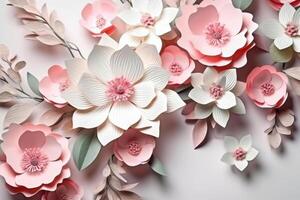 A gorgeous bouquet of paper flowers - photo