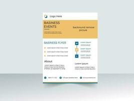 new corporate flyer design template vector