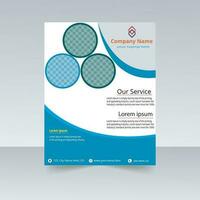 corporate flyer design template vector