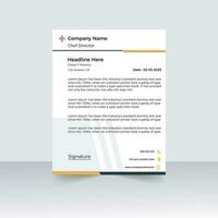 corporate letter head design template vector