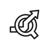 Vector icon line. Outline isolated signs for mobile and web