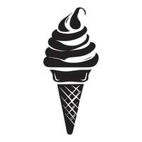 Ice Cream Vector silhouette Illustration