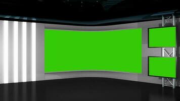 Studio The perfect backdrop for any green screen or chroma key video production, and design. 3d render photo