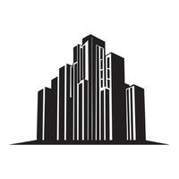 Building City Vector Silhouette Illustration