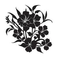 This is a Floral Ornament Vector silhouette, Floral Vector Silhouette,