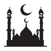 Mosque Vector Icon single, Masjid Vector Icon Illustration