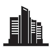 Tall Building Vector Silhouette
