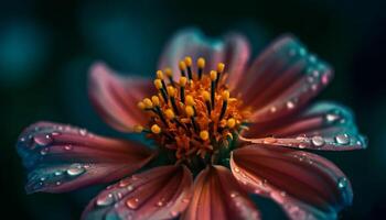 Summer meadow blooms with vibrant wildflowers generated by AI photo