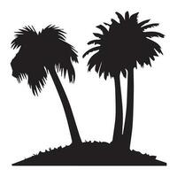 This is a Vector Coconut Tree Silhouette, coconut tree vector silhouette.