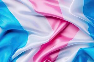Trans Pride Flag in Motion - Dynamic Background - photo