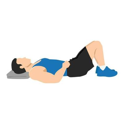 Semi-Supine Laying Down / Constructive Rest Position – WorkoutLabs Exercise  Guide