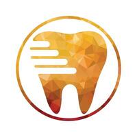 Tooth icon inside a ring vector illustration