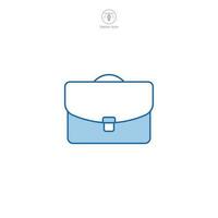 Briefcase icon. A professional and sleek vector illustration of a briefcase, representing business, professionalism, and organization.