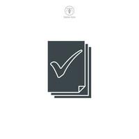 Document or File Folder icon. A clean and organized vector illustration of a document or file folder, symbolizing files, paperwork, and organization.