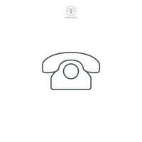 teléfono icono. un pulcro y reconocible vector ilustración de un teléfono, simbolizando comunicación, llamadas, y móvil dispositivos.