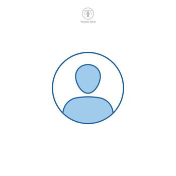 Person or User icon. A minimalistic and user-friendly vector illustration of a person or user, representing individuals, profiles, and personal information.