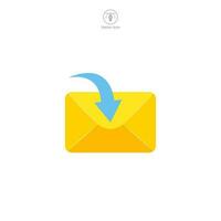 correo electrónico o sobre icono. un sencillo y reconocible vector ilustración de un correo electrónico o sobre, representando correspondencia, mensajes, y comunicación.