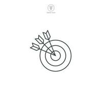 Target or Bullseye icon. A focused and impactful vector illustration of a target or bullseye, representing goals, objectives, and precision.