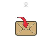 Email or Envelope icon. A straightforward and recognizable vector illustration of an email or envelope, representing correspondence, messages, and communication.