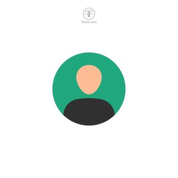 Person or User icon. A minimalistic and user-friendly vector illustration of a person or user, representing individuals, profiles, and personal information.