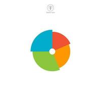 Pie Chart icon. A visually appealing vector illustration of a pie chart, displaying data and statistics in a clear and concise manner.