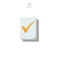 Document or File Folder icon. A clean and organized vector illustration of a document or file folder, symbolizing files, paperwork, and organization.