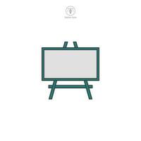 Presentation Board icon. A visually engaging vector illustration of a presentation board, representing visual aids, information sharing, and public speaking.