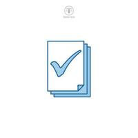 Document or File Folder icon. A clean and organized vector illustration of a document or file folder, symbolizing files, paperwork, and organization.