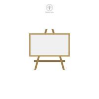 Presentation Board icon. A visually engaging vector illustration of a presentation board, representing visual aids, information sharing, and public speaking.