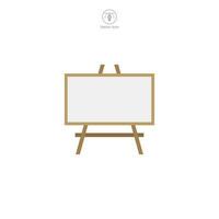 Presentation Board icon. A visually engaging vector illustration of a presentation board, representing visual aids, information sharing, and public speaking.