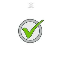 Check Mark icon. A simple yet powerful vector illustration of a check mark, symbolizing completion, success, and accomplishment.