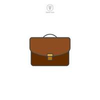 Briefcase icon. A professional and sleek vector illustration of a briefcase, representing business, professionalism, and organization.