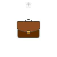 Briefcase icon. A professional and sleek vector illustration of a briefcase, representing business, professionalism, and organization.