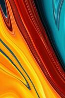 colorful abstract luxury spiral texture and liquid acrylic pattern paint on background. Free Photos