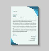 A4 letterhead template design vector