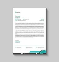 Simple company letterhead design vector