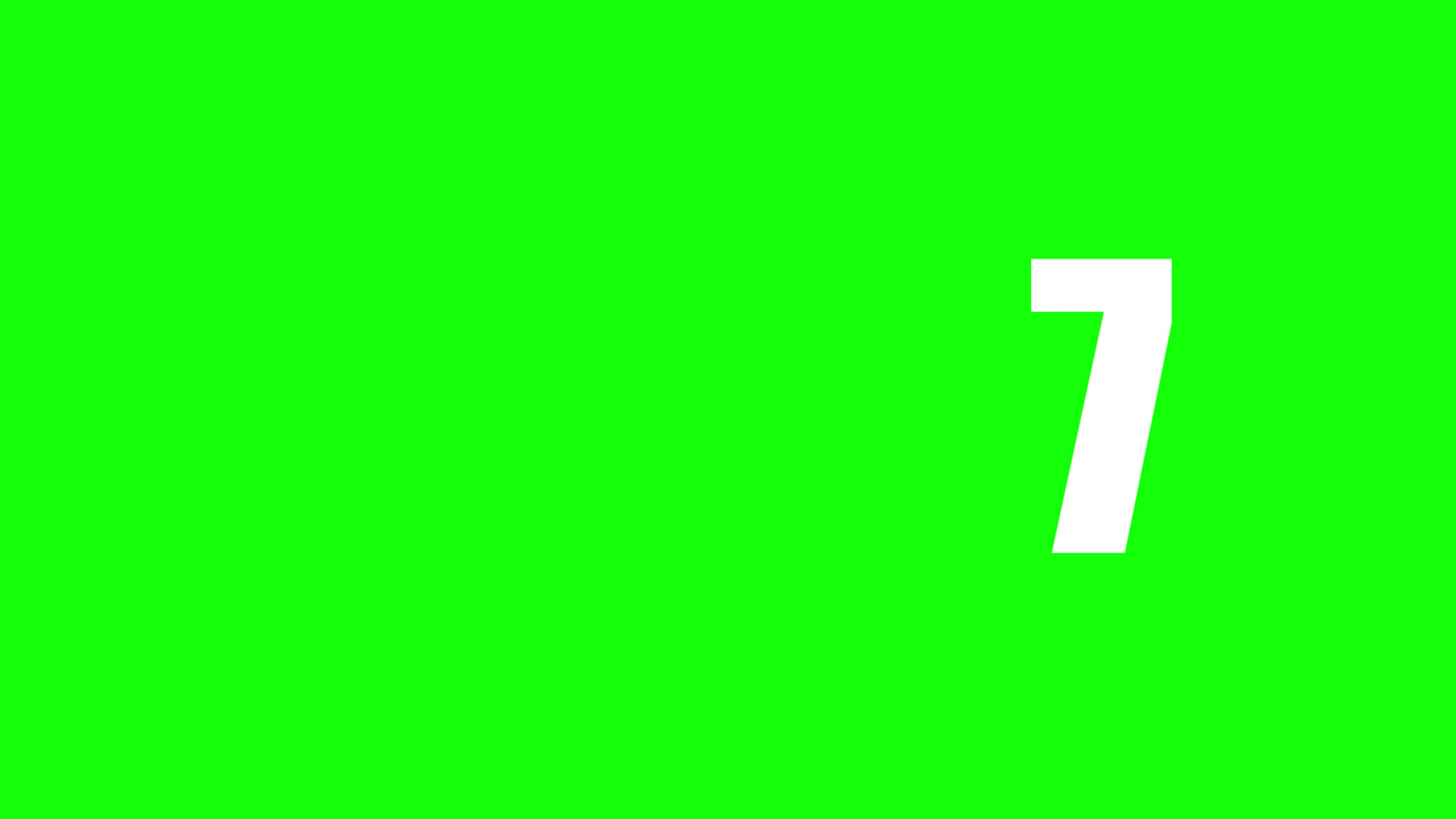 Number 2d animation on green screen background 24793870 Stock Video at ...
