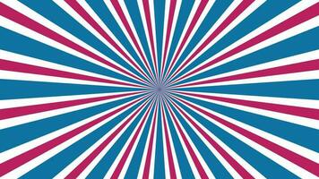 abstract red and blue sunburst pattern background for modern graphic design element. shining ray cartoon with colorful for website banner wallpaper and poster card decoration vector