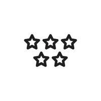 star rating icon vector