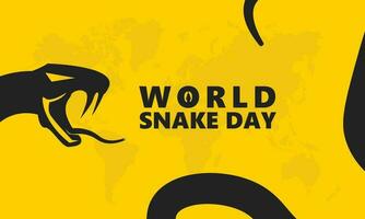 World Snake Day Vector Illustration