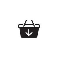 icono de carrito de compras vector