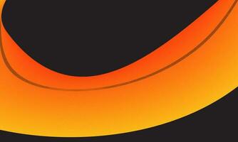 Smooth orange and yellow dynamic wavy curve lines. Modern trendy design element. Vector illustration