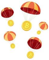 Crypto Airdrop on White vector