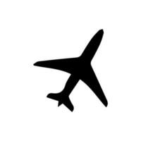 Plane icon vector, solid illustration, pictogram isolated on white. vector illustration