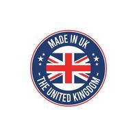 FREE Made In UK stamp sticker vector design