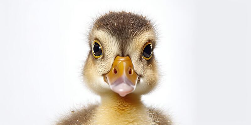 Premium AI Image  A duck made of paper that has a face on it