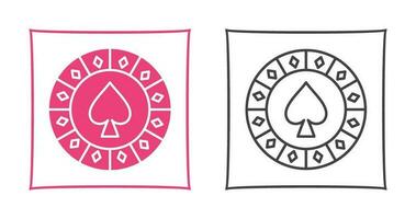 Spade Chip Vector Icon