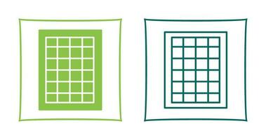 Table of Rates Vector Icon