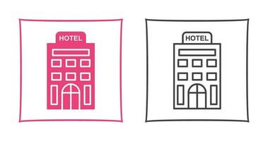 icono de vector de hotel