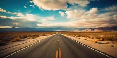 . . Adventure desert road explore vibe. Graphic Art photo